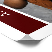 Maroon Boxes & Foto Abschluss Poster (Ecke)