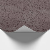 Maroon-Braunwasser-Tropfen Geschenkpapier (Ecke)