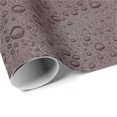 Maroon-Braunwasser-Tropfen Geschenkpapier (Rolleneckpunkt)