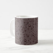 Maroon-Braunwasser-Tropfen Kaffeetasse (Vorderseite Links)
