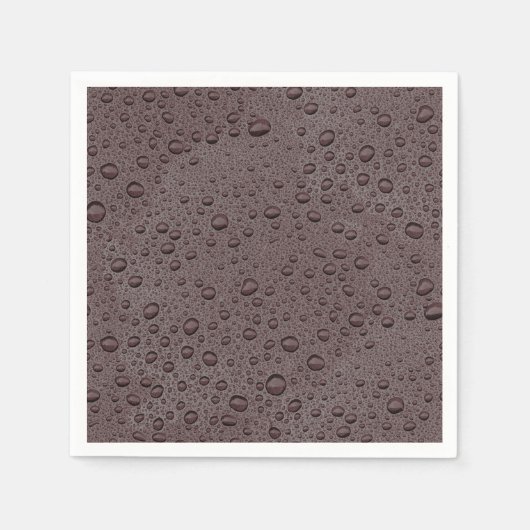 Maroon-Braunwasser-Tropfen Serviette (Vorderseite)