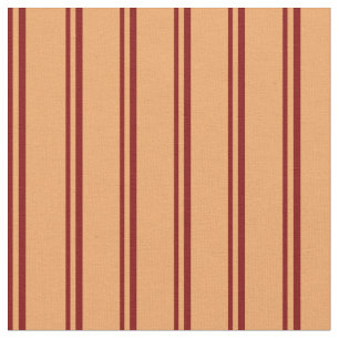 Maroon & Brown Muster der Streifen Stoff