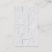 Maroon Brownish Red Brick Wall Business Card Visitenkarte (Rückseite)