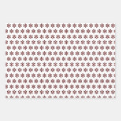 Maroon Buffalo Plaid Longhorn Pattern Geschenkpapier Set (Vorderseite 2)
