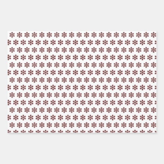 Maroon Buffalo Plaid Longhorn Pattern Geschenkpapier Set (Vorderseite 2)