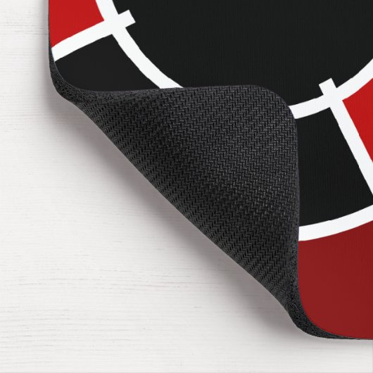 Maroon Bullseye Mousepad (Ecke)