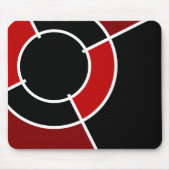 Maroon Bullseye Mousepad (Vorne)