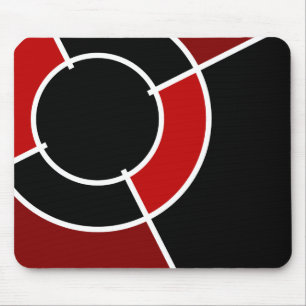 Maroon Bullseye Mousepad