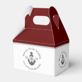 Maroon Burgundy Red Geschenkschachtel (Rückseite)