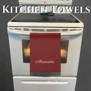 Maroon Burgundy Rust Red Solid Hintergrund Geschirrtuch