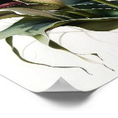 Maroon Calla Lilies Lily Blume Poster (Ecke)