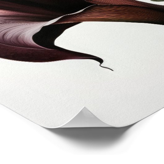 Maroon Calla Lilies Lily Blume Poster (Ecke)