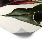 Maroon Calla Lilies Lily Blume Poster (Ecke)