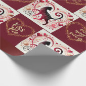 Maroon Cat - Wrapping Paper Geschenkpapier (Ecke)