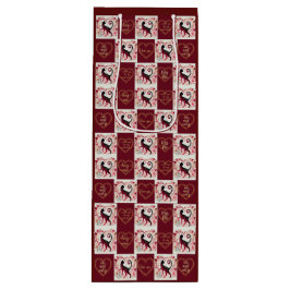 Maroon Cat - Wrapping Paper Geschenktüte Für Weinflaschen