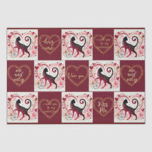 Maroon Cat - Wrapping Paper