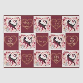 Maroon Cat - Wrapping Paper Seidenpapier