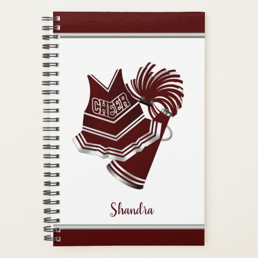 Maroon Cheerleader Planner Planer (Vorderseite)