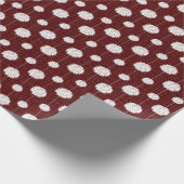 Maroon Cheerleader Pom Pom Pattern Geschenkpapier (Ecke)