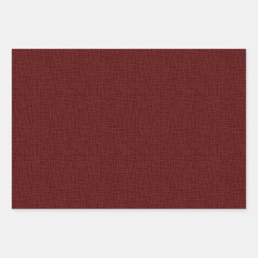 Maroon Cheerleader Pom Pom Pattern Geschenkpapier Set (Vorderseite 2)