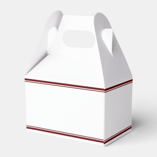 Maroon Class of 2026 Custom Graduation Party Geschenkschachtel (Rückseite)