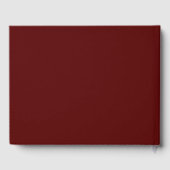 Maroon Color School Grad mit Namen Gästebuch (Rückseite)
