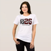 Maroon Congrats Graduation Tri-Blend Shirt (Vorderseite voll)