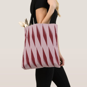 Maroon-Copper-Rose Streifen Tasche