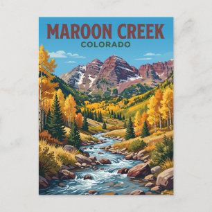 Maroon Creek Colorado Postkarte