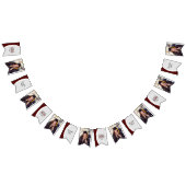Maroon Curved Frame Foto Abschluss Wimpelkette (Alle)