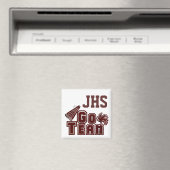 Maroon Custom School Spirit Magnet (In Situ (Geschirrspüler))