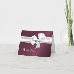 Maroon Damask Danke, Ihre Karte