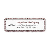 Maroon Damask Pattern Abschluss (Vorne)