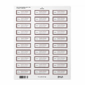 Maroon Damask Pattern Abschluss (Vorne)