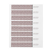 Maroon Damask Pattern Abschluss (Bogen)
