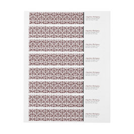 Maroon Damask Pattern Abschluss