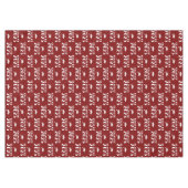 Maroon des benutzerdefinierten Jahres und Weißer A Tischdecke (Vorderseite (Horizontal))