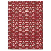 Maroon des benutzerdefinierten Jahres und Weißer A Tischdecke (Vorderseite)