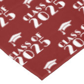 Maroon des benutzerdefinierten Jahres und Weißer A Tischdecke (Schrägansicht)