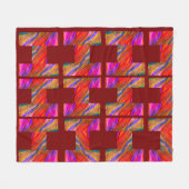 Maroon Desert Inspiration Fleecedecke (Vorderseite (Horizontal))