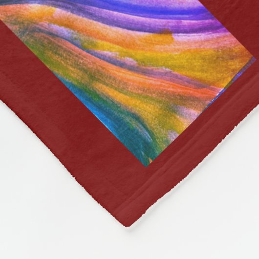 Maroon Desert Inspiration Fleecedecke (Ecke)