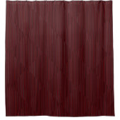 Maroon Diamond Stripe Pattern Duschvorhang (Vorderseite)