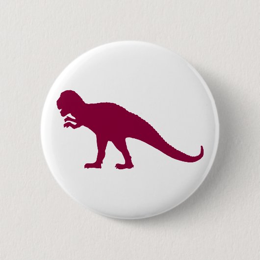 Maroon Dinosaur Button (Vorderseite)