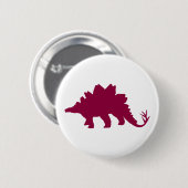 Maroon Dinosaur Button (Vorne & Hinten)
