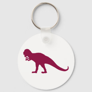Maroon Dinosaur Schlüsselanhänger