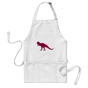 Maroon Dinosaur Schürze
