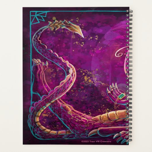 Maroon Dragon Planner Planer (Rückseite)