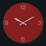 Maroon / Dunkelrot 800000 mit der Option Name hinz Große Wanduhr<br><div class="desc">Fügen Sie einen Namen, Initialen oder Text hinzu, oder behielt Sie die Farbe alleine. Farbkoordinaten mit anderen Elementen des Ladens basierend auf dem Namen und dem HEX-Code (sechsstellige Hex-Triole). Verwenden Sie diesen Code, um andere Elemente zu mischen, zu ergänzen und anzupassen, um diese zu ergänzen oder um anderen Auflistungen hinzuzufügen....</div>