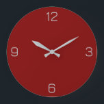 Maroon / Dunkelrot 800000 mit der Option Name hinz Große Wanduhr<br><div class="desc">Fügen Sie einen Namen, Initialen oder Text hinzu, oder behielt Sie die Farbe alleine. Farbkoordinaten mit anderen Elementen des Ladens basierend auf dem Namen und dem HEX-Code (sechsstellige Hex-Triole). Verwenden Sie diesen Code, um andere Elemente zu mischen, zu ergänzen und anzupassen, um diese zu ergänzen oder um anderen Auflistungen hinzuzufügen....</div>