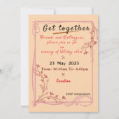 Maroon Einladung (Vorderseite)